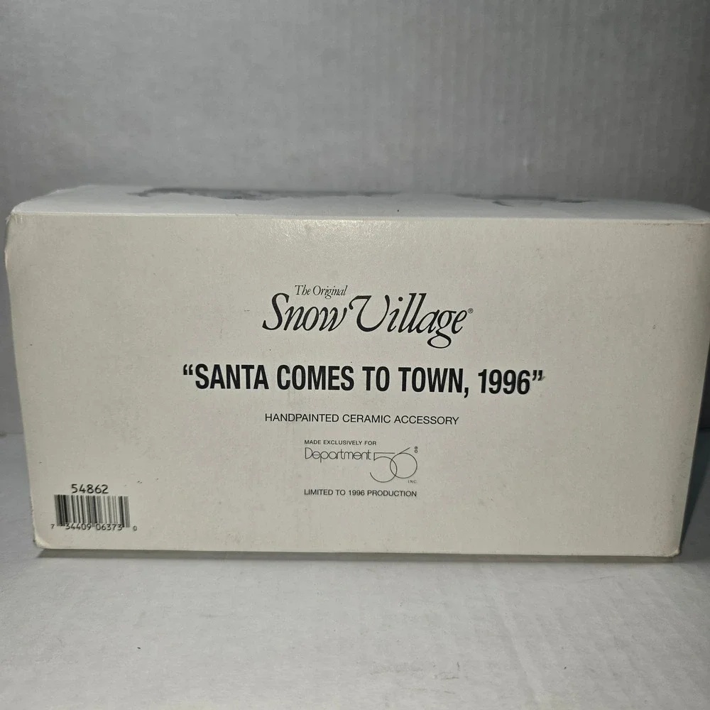 Department‎ 56 Original Snow Village SANTA COMES TO TOWN 1996 #54862 retired